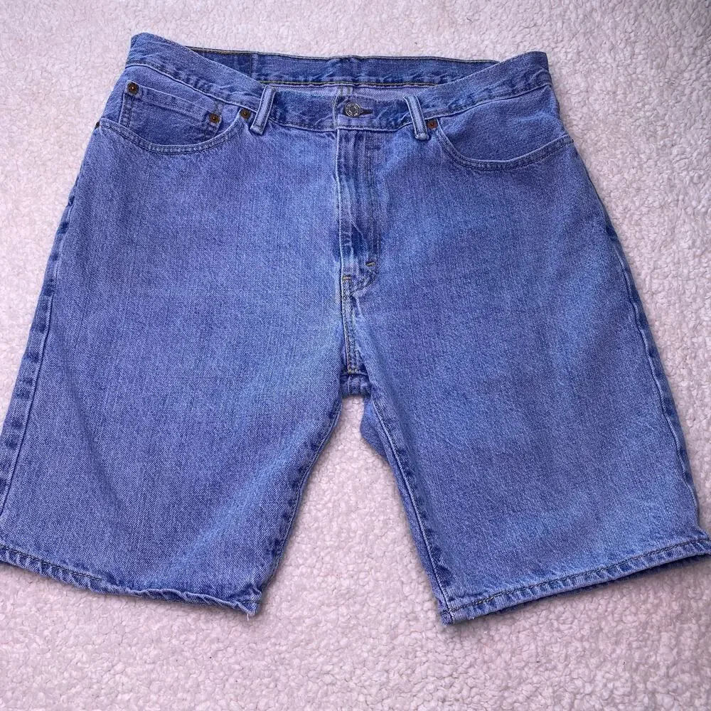 Levi's 505 Light Blue Wash Regular Fit Shorts 36